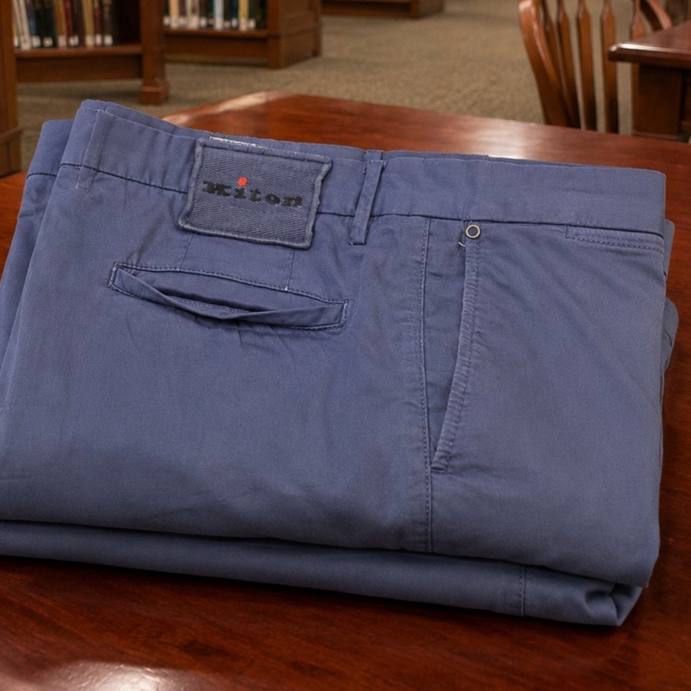 Kiton Blue Men's Chino Pants